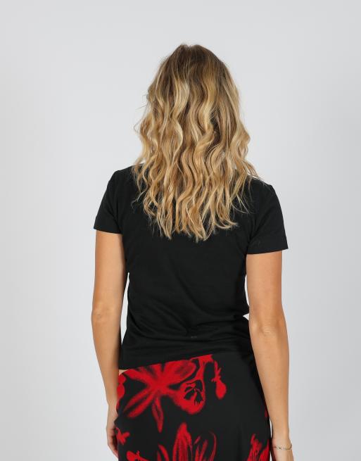 Vintage Moschino S baby tee in black, 2 of 4