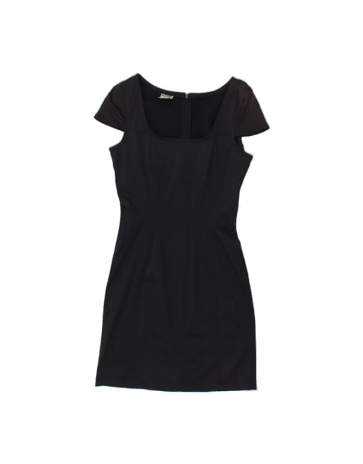 Vintage Moschino Sheath Dress UK 8 Small In Blue