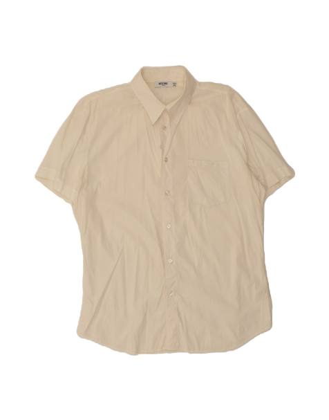 Vintage Moschino Short Sleeve Shirt XL In White - view 1