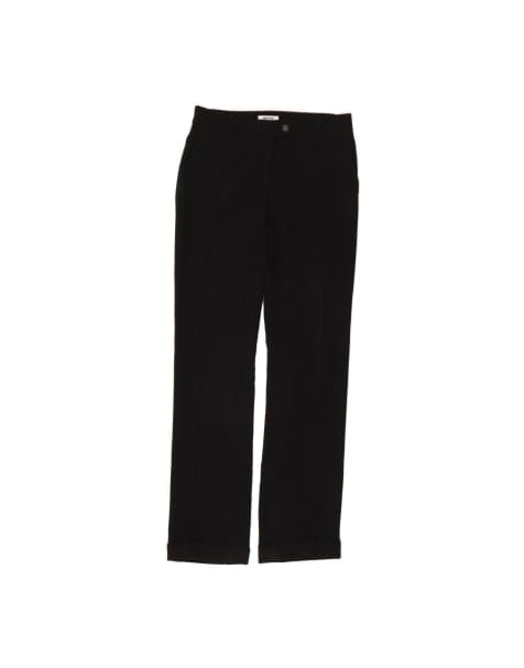 Vintage Moschino Straight Suit Trousers UK 8 Small W28 L33 In Black - view 1