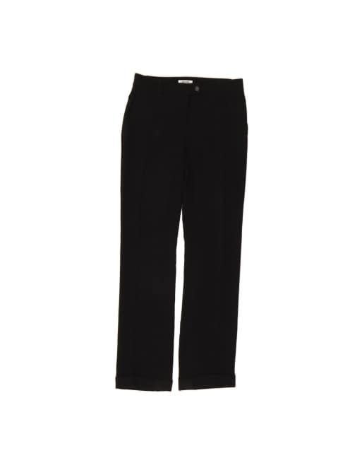 Vintage Moschino Straight Suit Trousers UK 8 Small W28 L33 In Black