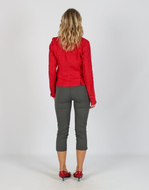 Vintage Moschino XS capri trouser in charcoal grey, 3 of 4