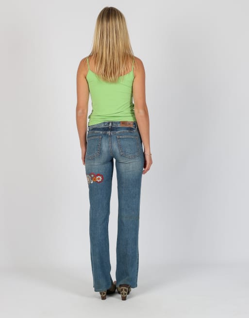 Vintage Moschino XS straight jeans in light blue, 3 of 4