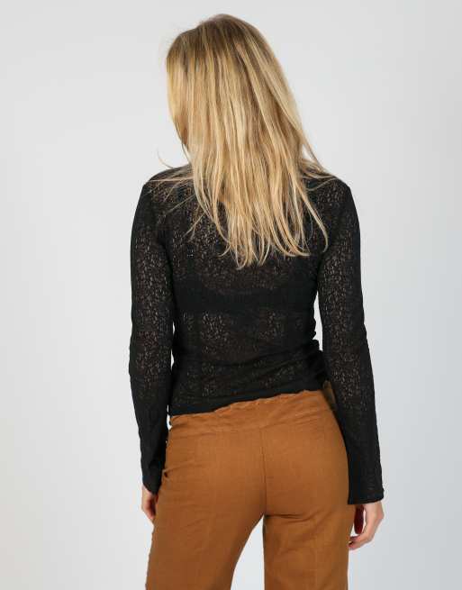 Vintage Motivi S blouse in black, 2 of 4