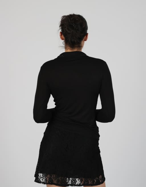Vintage Motivi S blouse in black, 2 of 4