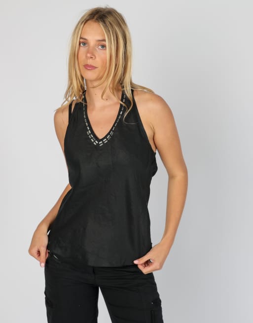 Vintage Motivi S cami in black