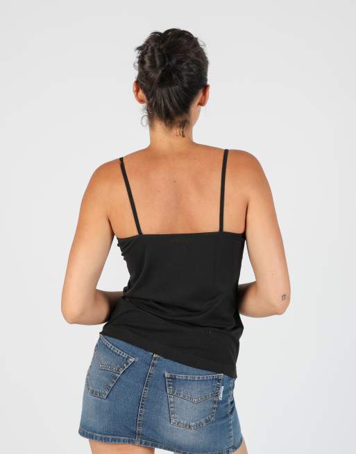 Vintage Motivi S cami in black, 2 of 4