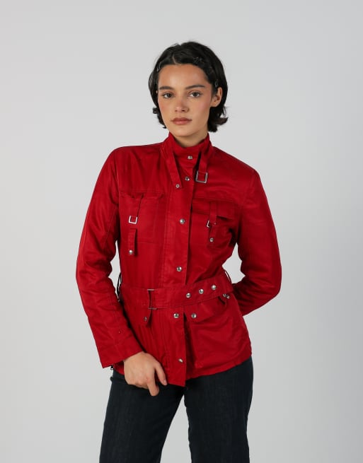 Vintage Motivi S light jacket in red, 3 of 4