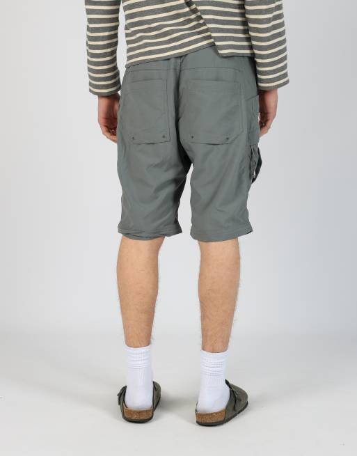 Vintage Mountain hardware 34x20 nylon sports shorts in grey, 2 of 4