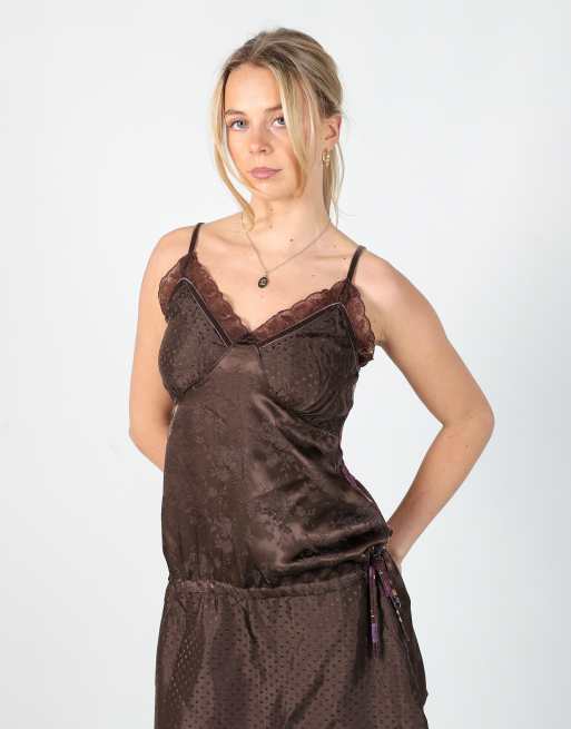 Vintage Muchacha S cami in brown, 2 of 4