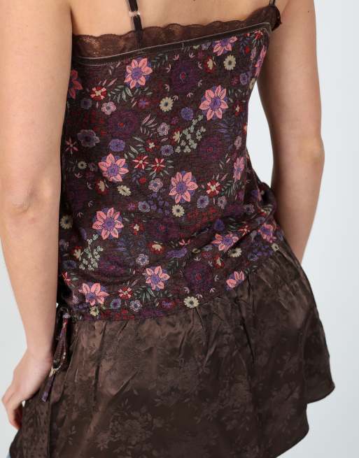 Vintage Muchacha S cami in brown, 4 of 4