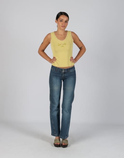 Vintage MultiBlu XS straight jeans in blue