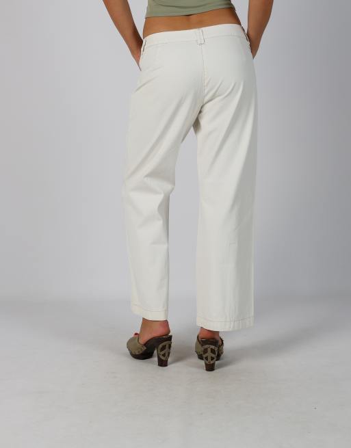 Vintage Murphy&Nye M casual trousers in cream, 2 of 4