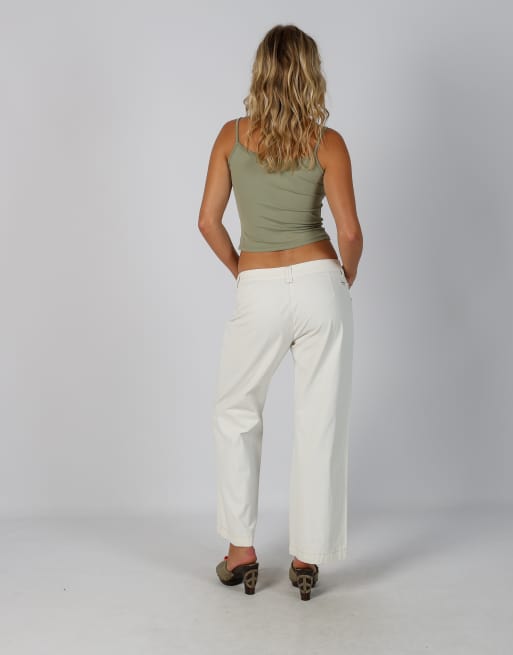 Vintage Murphy&Nye M casual trousers in cream, 3 of 4