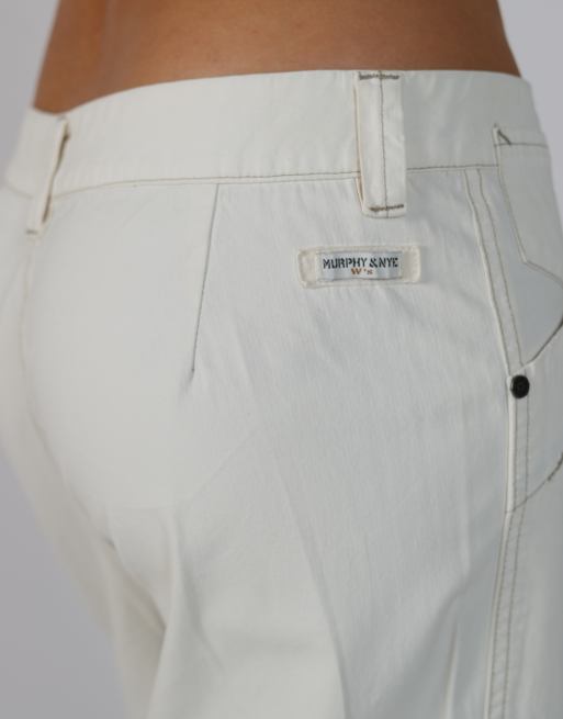 Vintage Murphy&Nye M casual trousers in cream, 4 of 4