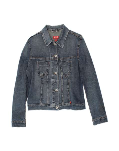 Vintage Mustang Denim Jacket UK 14 Medium In Blue - view 1