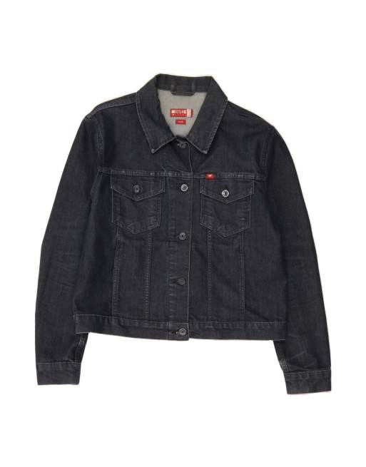 Vintage Mustang Denim Jacket UK 18 XL In Blue
