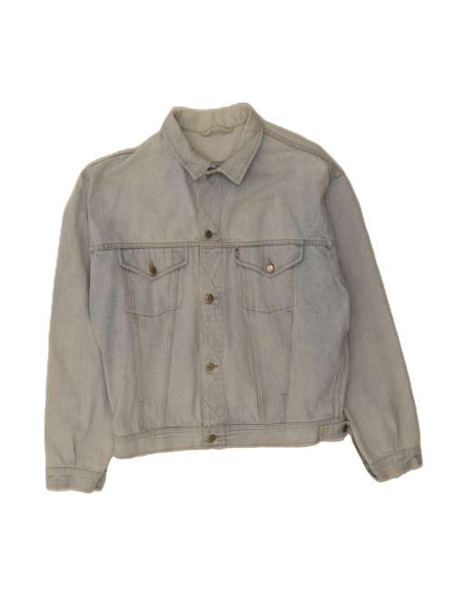 Vintage Mustang Denim Jacket UK 40 Large In Blue