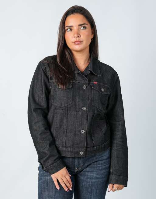 Vintage Mustang M denim jacket in charcoal grey