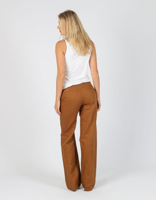 Vintage Naf Naf S woven trousers in tan, 3 of 4