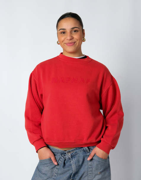 Vintage NafNaf M Sweatshirt Red - view 1
