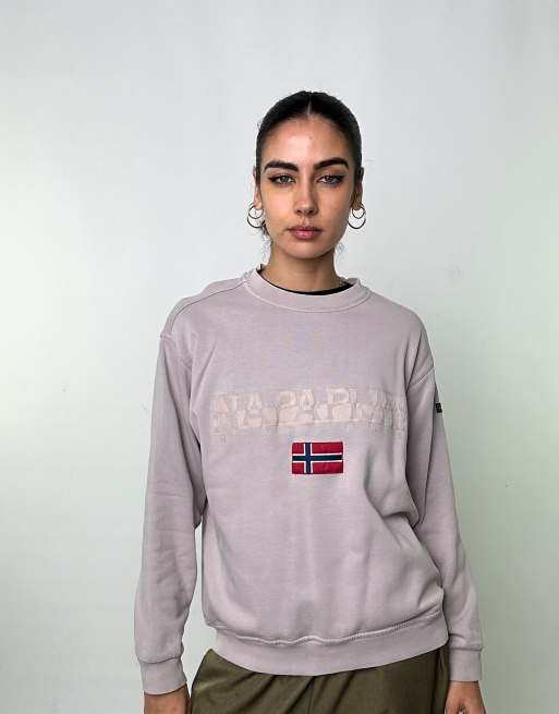 Vintage Napapijri M Sweatshirt Beige
