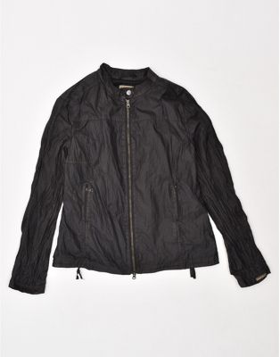 Vintage Napapijri Size XL bomber jacket in black