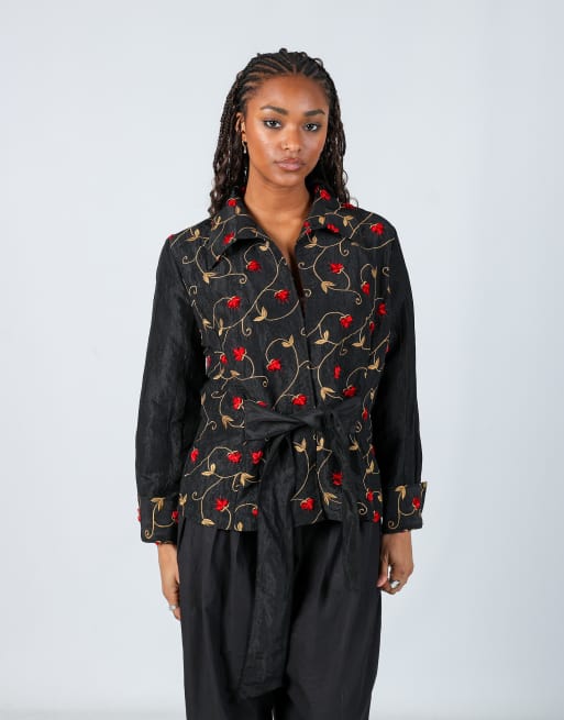 Vintage Nara Camicie M blouse in black