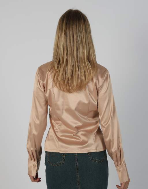 Vintage Nara Camicie M blouse in peach, 2 of 4
