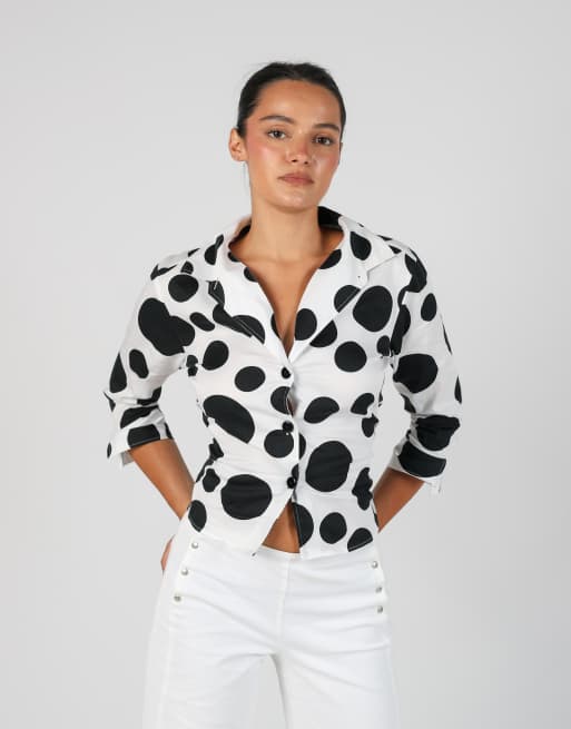 Vintage Nara Camicie S shirt in white, 3 of 4
