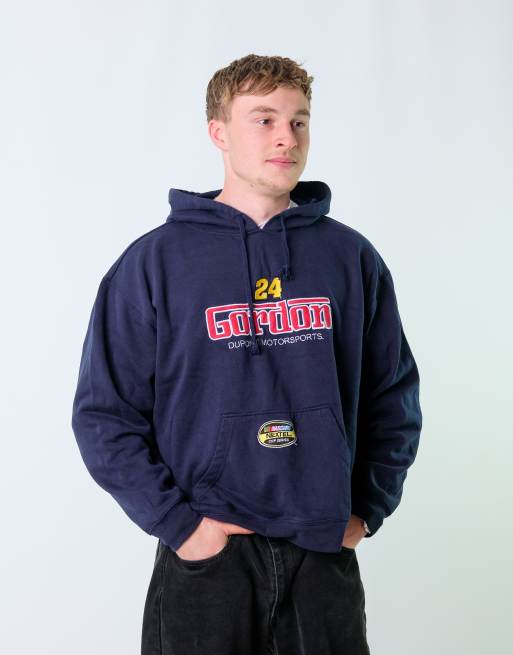 Vintage Nascar XXL Hoodie Navy Blue