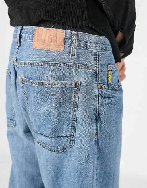 Vintage Nautica 34x30 denim jeans in light blue, 4 of 4