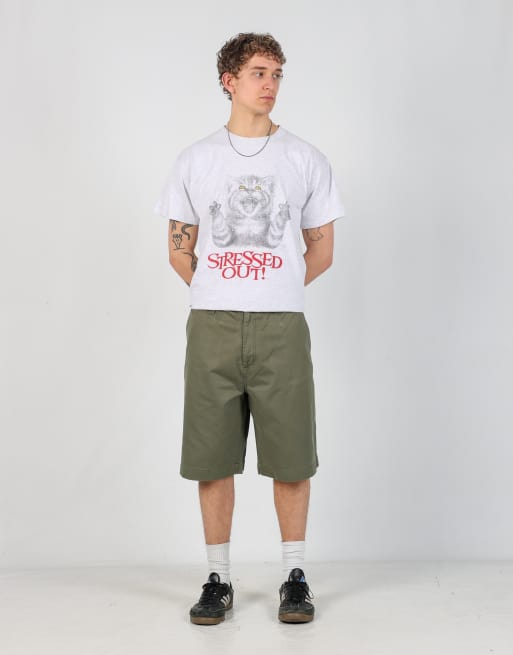 Vintage Nautica 36x23 canvas cargo shorts in dark green, 2 of 6