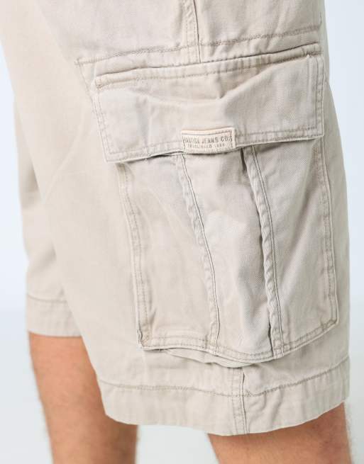 Vintage Nautica 38x24 canvas carpenter baggy shorts in tan, 4 of 4