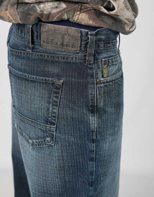 Vintage Nautica 38x34 denim jeans in blue, 4 of 4
