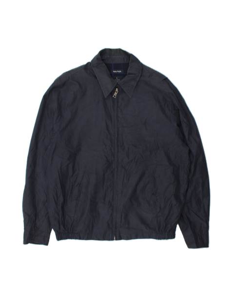 Vintage Nautica Bomber Jacket UK 40 Large In Blue - view 1