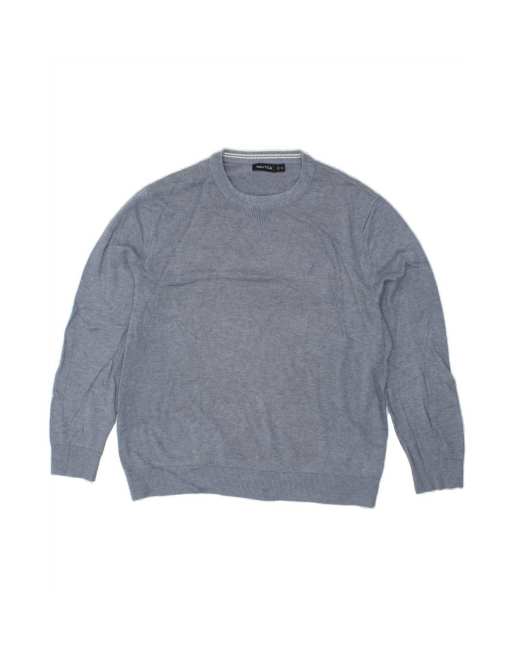 Vintage Nautica Crew Neck Jumper Sweater XL In Blue