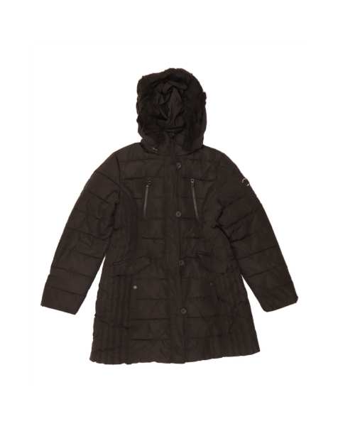 Vintage Nautica Hooded Padded Coat UK 18 XL In Black - view 1