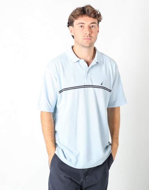 Vintage Nautica l t-shirt in light blue