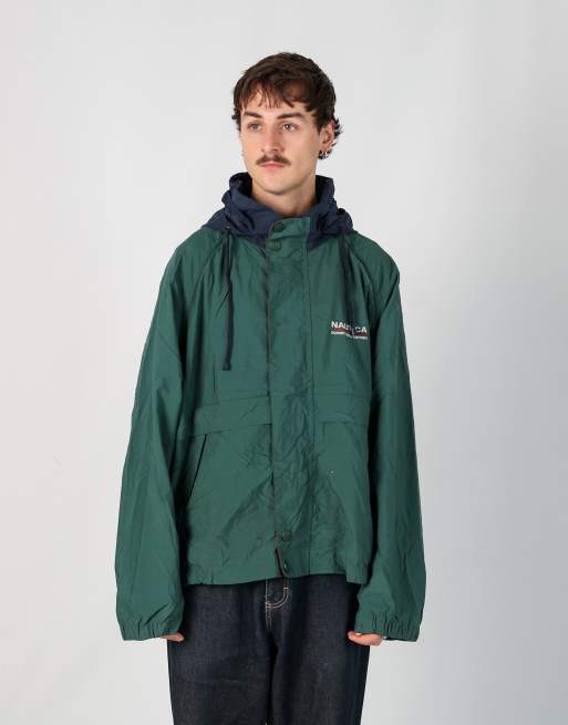 Vintage Nautica l windbreaker in dark green