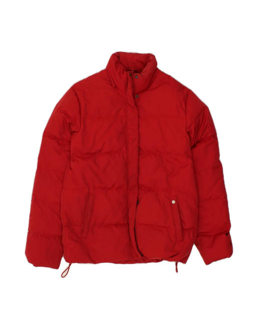 Vintage Nautica Oversized Padded Jacket UK 10 Small In Red