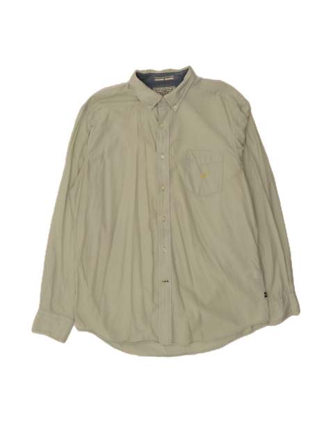 Vintage Nautica Shirt Large In Green Pinstripe - view 1