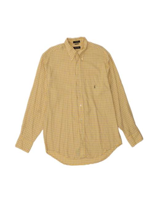 Vintage Nautica Shirt Large In Yellow Check