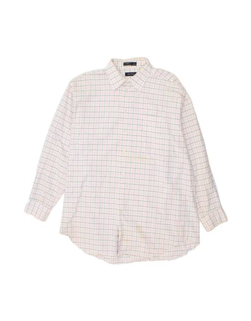 Vintage Nautica Shirt Size 18 2XL In White Check