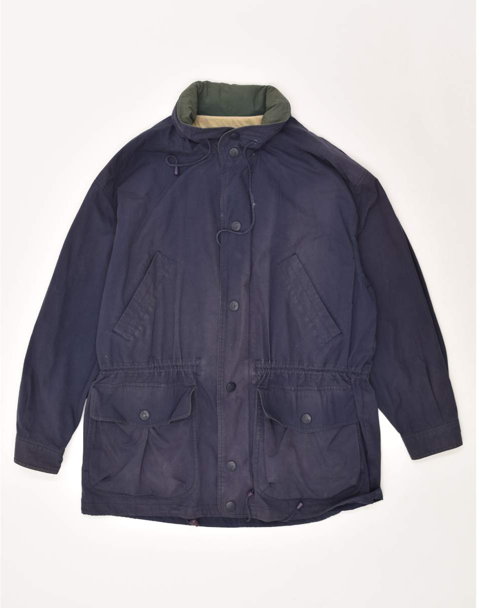 Vintage Nautica Size L Utility Jacket in Navy Blue