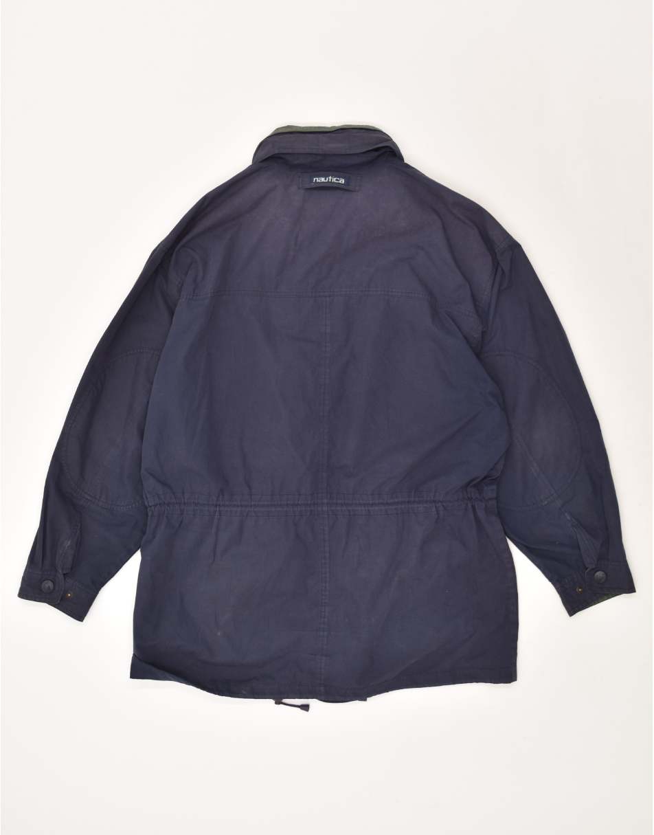 Vintage Nautica Size L Utility Jacket in Navy Blue 0