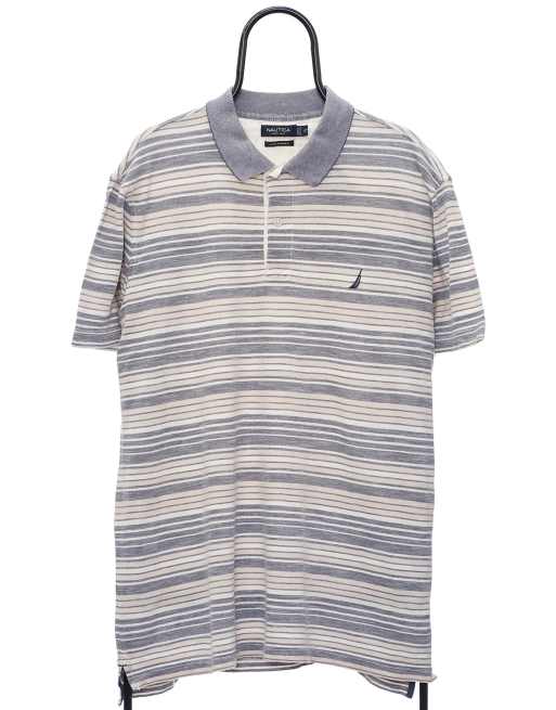 Vintage Nautica size XL polo shirt in cream