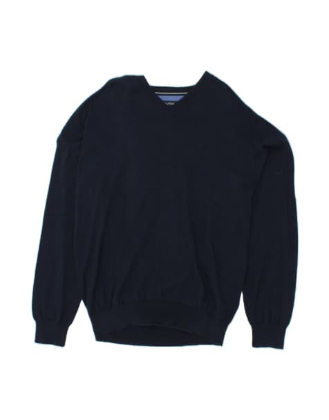 Vintage Nautica V-neck Jumper Sweater XL In Blue - view 1