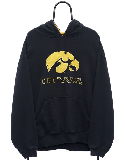 Vintage NCAA hawkeyes size XL hoodie in black - view 1