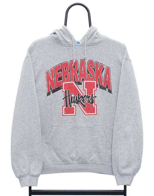 Vintage NCAA huskers size S hoodie in grey